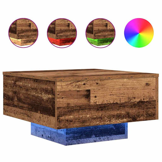 vidaXL Coffee Table Old Wood 55 x 55 x31 cm Engineered Wood