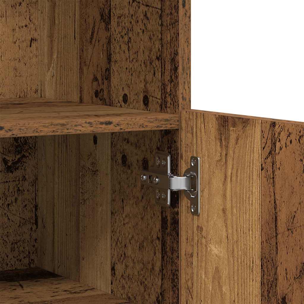 vidaXL LED Sideboard Brown 60 x 37 x 100 cm Engineered Wood