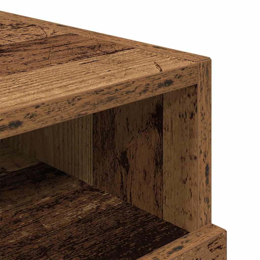 vidaXL Bedside Cabinet Old Wood 40 x 39 x 37 cm Engineered Wood