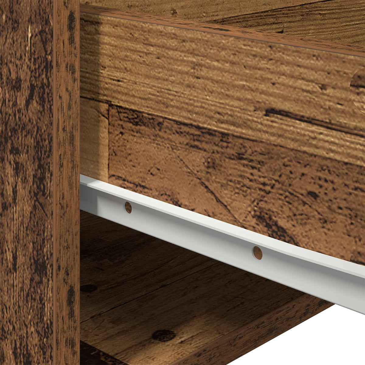 vidaXL Wall-mounted Bedside Cabinet Old Wood 50 x 36 x 30 cm
