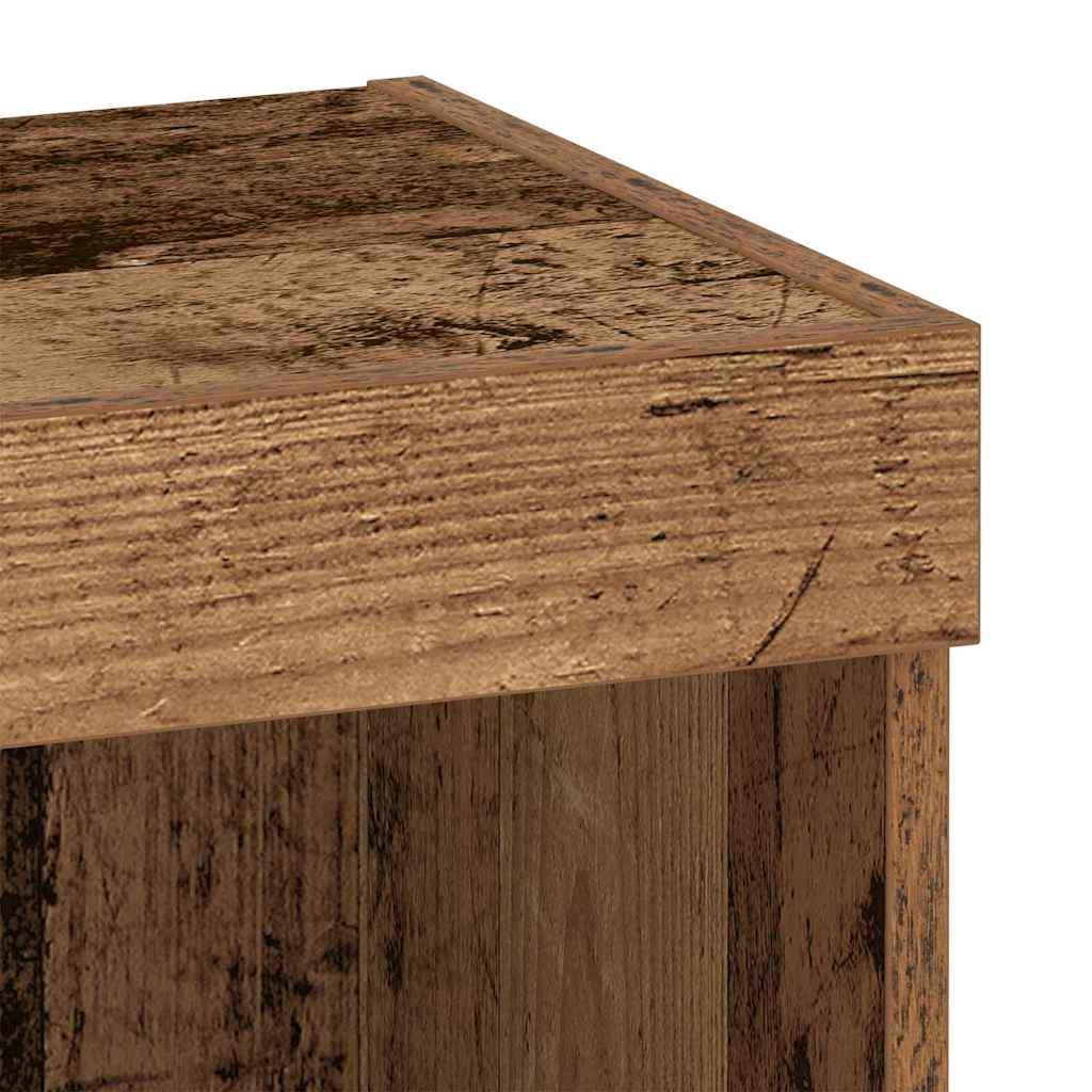 vidaXL TV Cabinet Set 2 pcs Old Wood 40 x 30 x 30 cm Engineered Wood