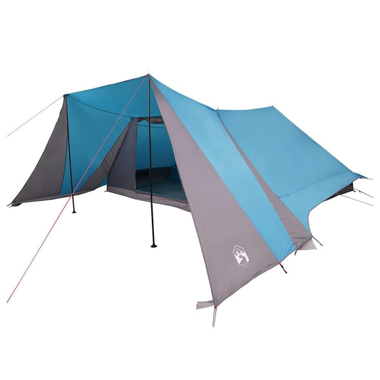 vidaXL Tipi Tent 12-Person Blue Taffeta