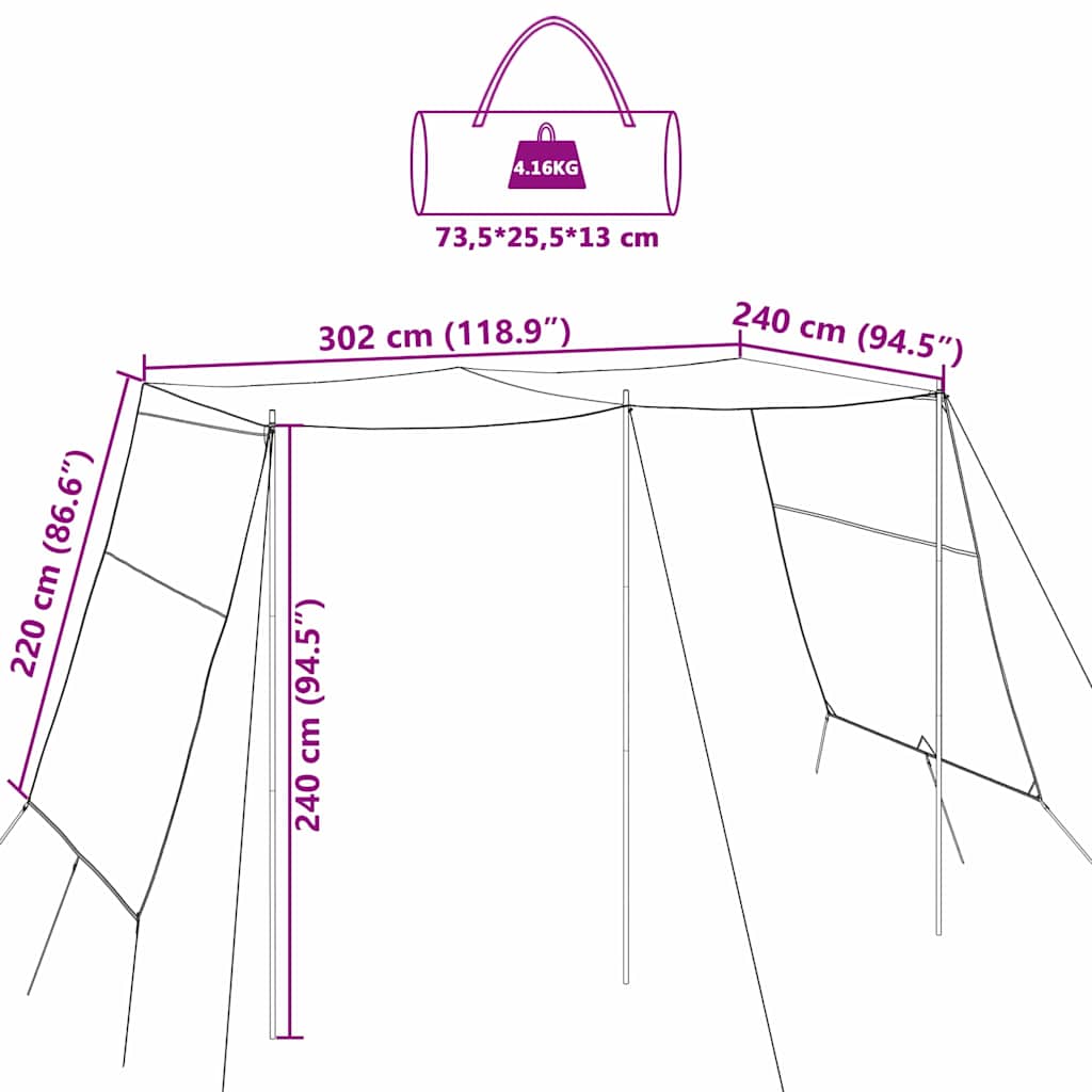 vidaXL Water Resistant Tarp