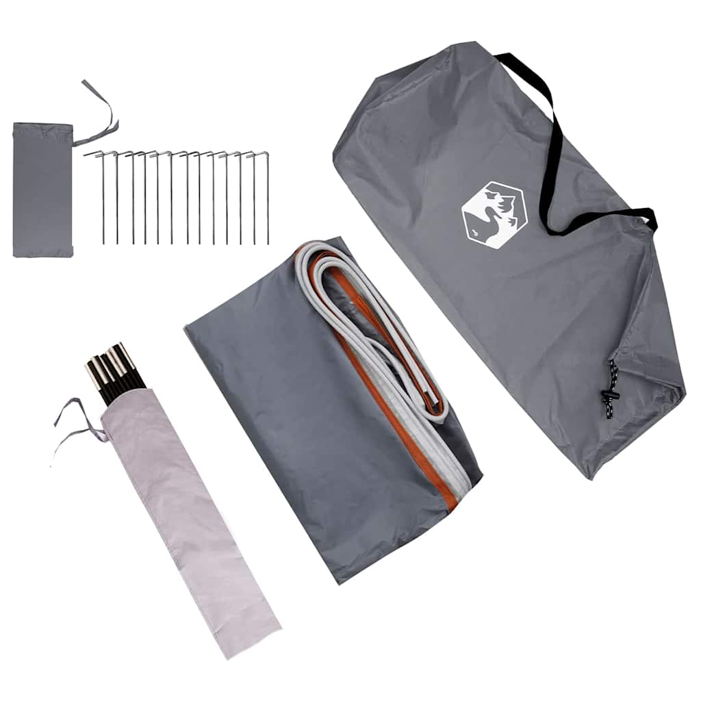 vidaXL Tailgate Tent Grey and Orange 285 x 255 x 245 cm Taffeta