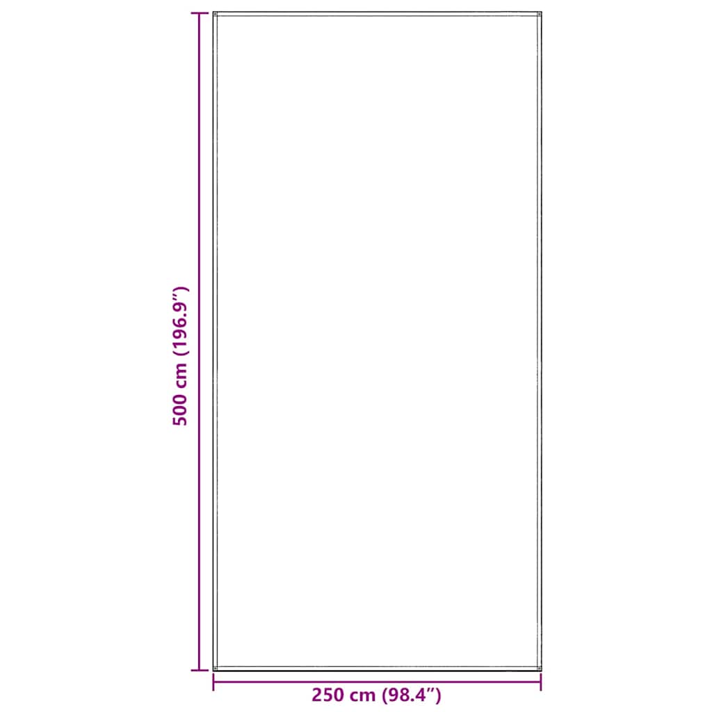 vidaXL Tent Carpet Folding Blue and Grey 500 x 250 cm Polyethylene