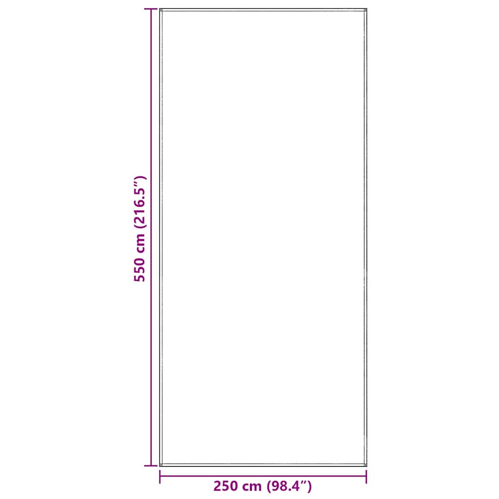 vidaXL Tent Carpet Folding Blue and Grey 550 x 250 cm Polyethylene