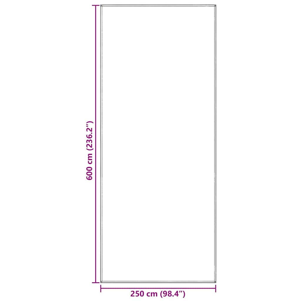 vidaXL Tent Carpet Folding Blue and Grey 600 x 250 cm Polyethylene