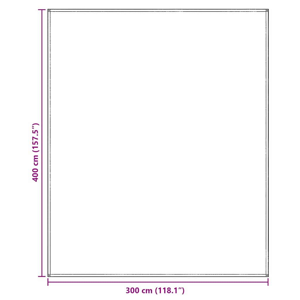 vidaXL Tent Carpet Folding Blue and Grey 400 x 300 cm Polyethylene