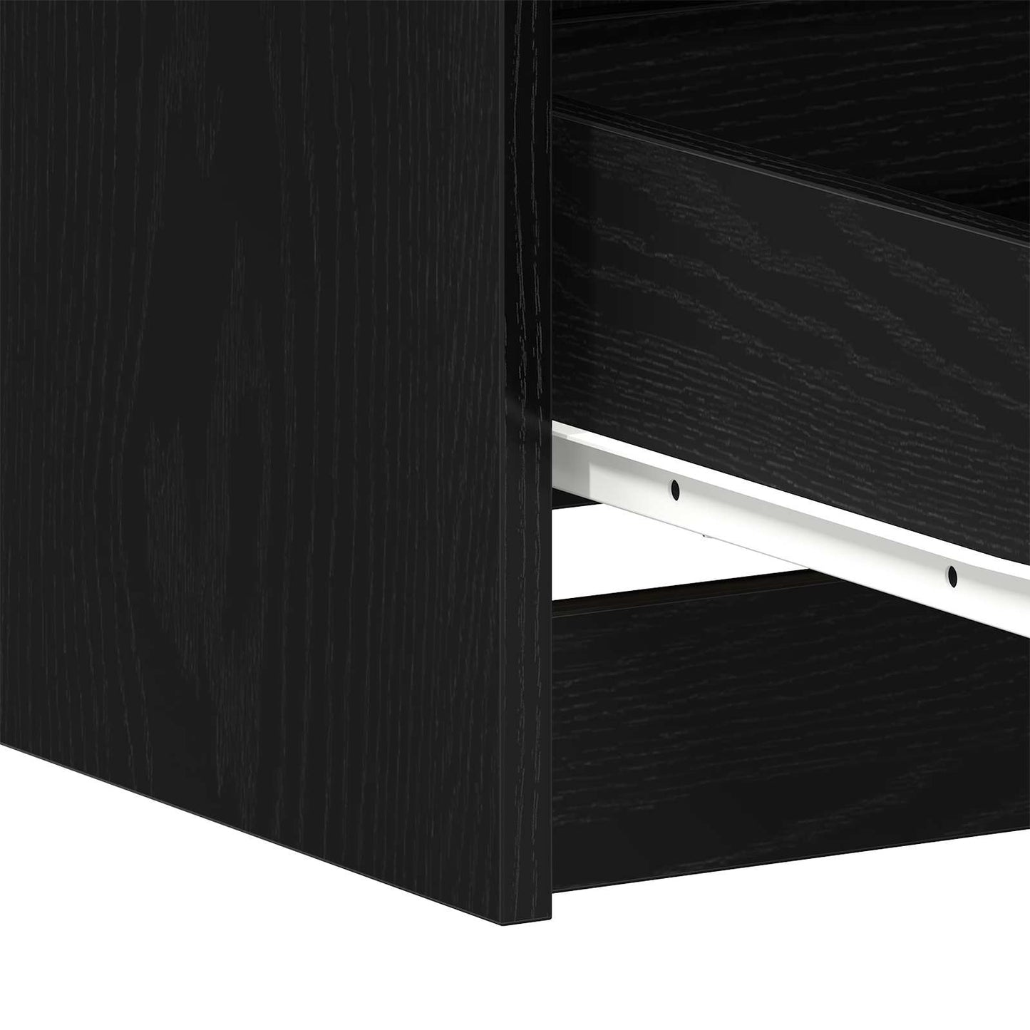 vidaXL Desk Black Oak Engineered Wood 140 x 50 x 76 cm