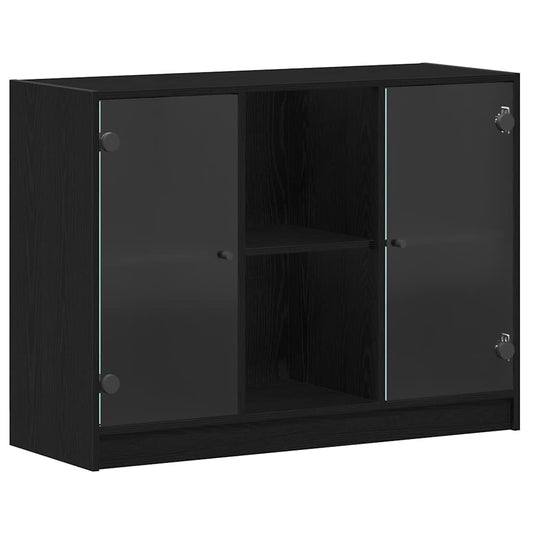 vidaXL Sideboard Black Oak 100 x 37 x 75.5 cm