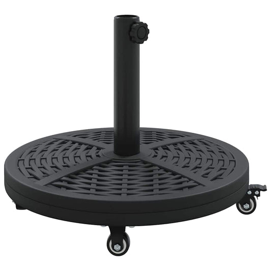 vidaXL Parasol Base Art Deco Black Ø 45 x 39.5 cm Iron