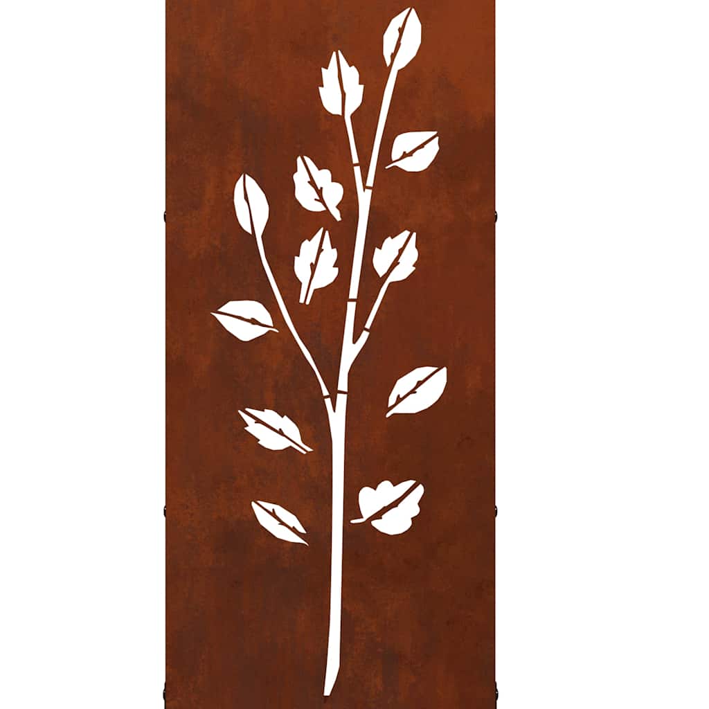 vidaXL Firewood Rack 40x30x80 cm Weathering Steel