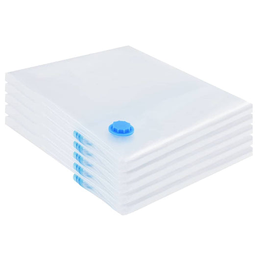 vidaXL Storage Bags 5 pcs Transparent and Blue 130 x 100 cm