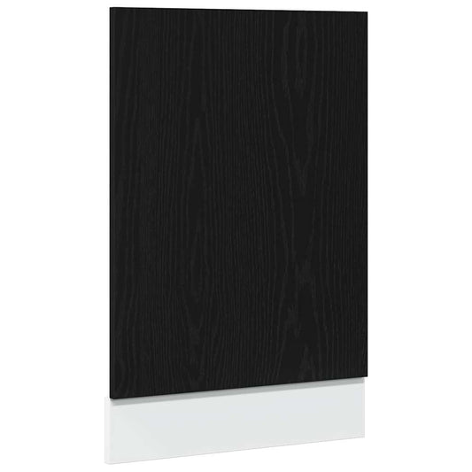 vidaXL Dishwasher Panel "Lyon" Black Oak 45x1,5x67 cm Engineered Wood