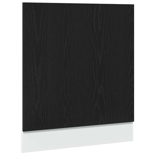 vidaXL Dishwasher Panel "Lyon" Black Oak 60x1,5x67 cm Engineered Wood