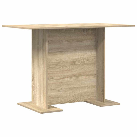 vidaXL Dining Table Sonoma Oak 110 x 60 x 75 cm Engineered Wood