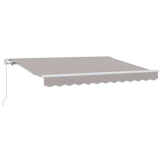 vidaXL Retractable Awning Manual Light Grey 250 x 200 cm Fabric