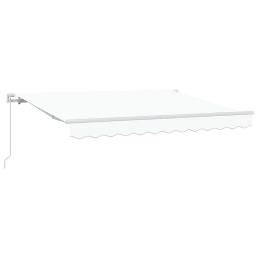 vidaXL Retractable Awning White 300 x 200 cm Fabric