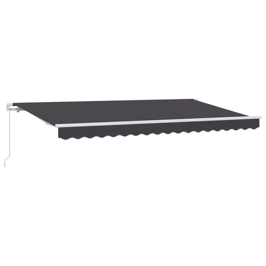 vidaXL Retractable Awning Anthracite 350 x 200 cm Fabric