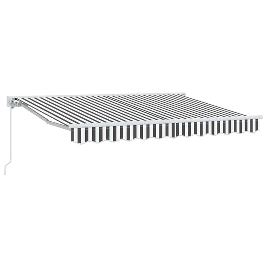 vidaXL Awning Frame Anthracite and White 350 x 200 cm