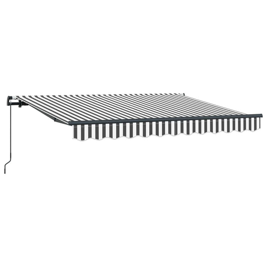 vidaXL Retractable Awning Anthracite 350 x 200 cm Fabric
