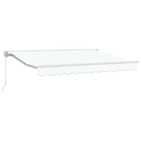 vidaXL Awning Frame White 350 x 200 cm Polyester with PU coating