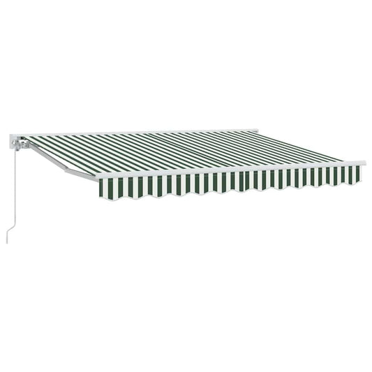 vidaXL Awning Frame Green and White 350 x 200 cm