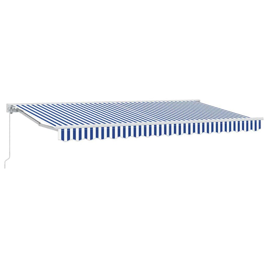 vidaXL Awning Frame Blue and White 400 x 200 cm