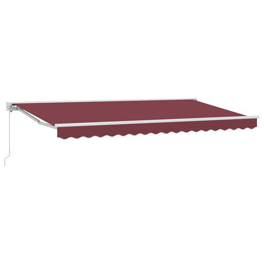 vidaXL Awning Frame Burgundy 400 x 200 cm Polyester with PU coating