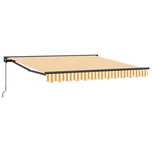 vidaXL Awning Frame Yellow and White 300 x 250 cm