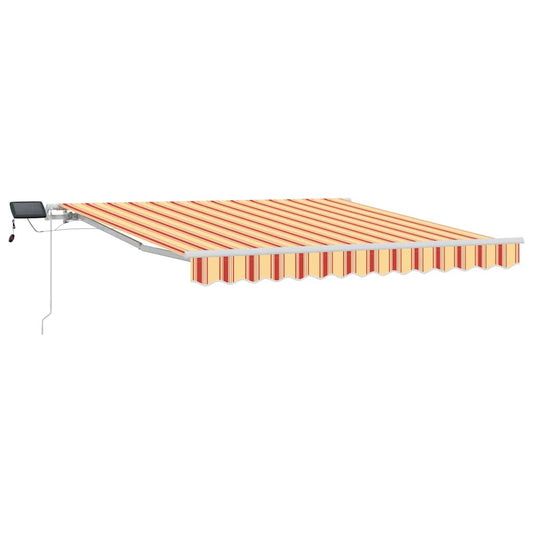 vidaXL Retractable Awning Yellow and Orange 300 x 250 cm