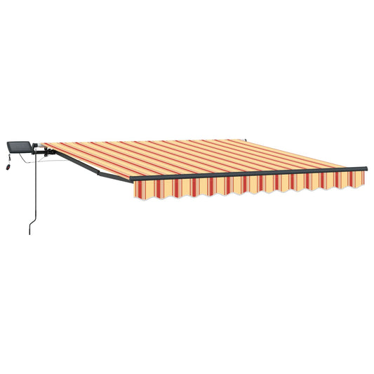 vidaXL Retractable Awning Yellow and Orange 300 x 250 cm