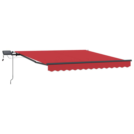 vidaXL Retractable Awning Red 300 x 250 cm Fabric and Aluminium