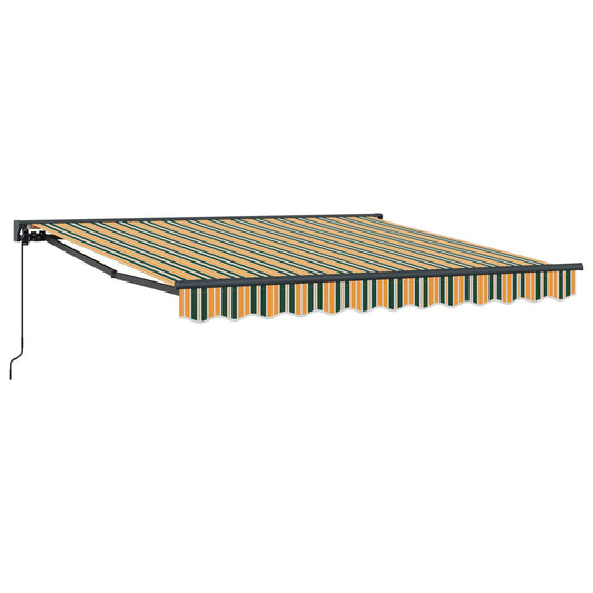vidaXL Awning Frame Green and Yellow 300 x 250 cm