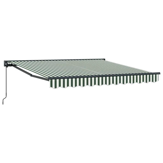 vidaXL Awning Frame Green and White 350 x 250 cm