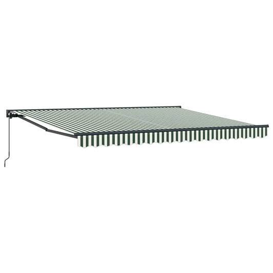 vidaXL Awning Frame Green and White 400 x 300 cm