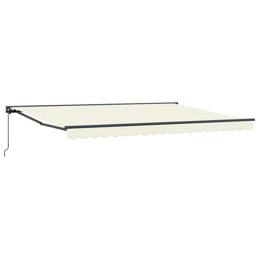vidaXL Awning Frame Cream 450 x 300 cm Polyester with PU coating