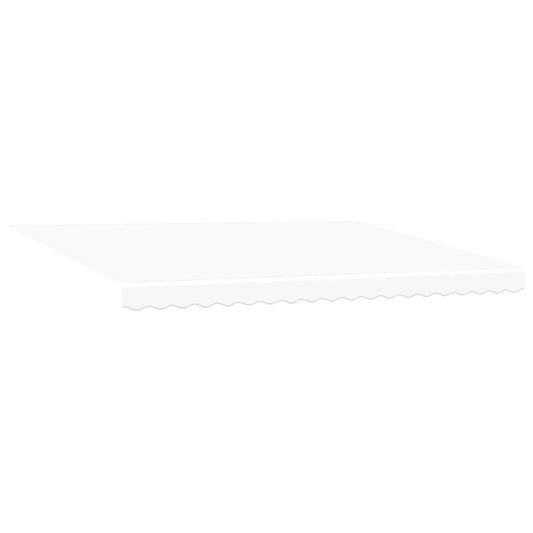 vidaXL Retractable Awning White 450 x 300 cm Polyester and Aluminium