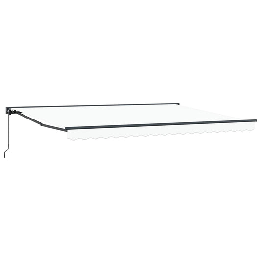 vidaXL Awning Frame White 450 x 300 cm Polyester with PU coating
