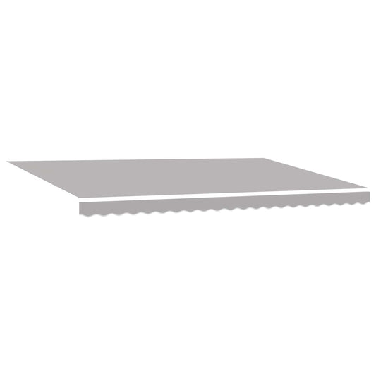 vidaXL Retractable Awning Light Grey 500 x 300 cm Fabric and Aluminium