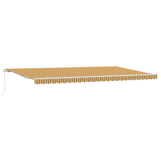 vidaXL Retractable Awning Retractable Manual Multicolour 600 x 350 cm