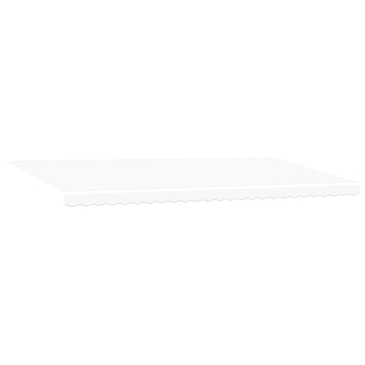 vidaXL Retractable Awning White 600 x 350 cm Fabric and Aluminium