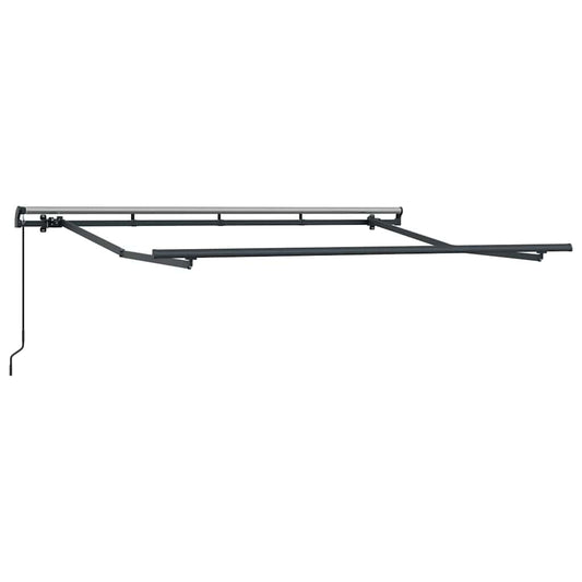 vidaXL Awning Frame Retractable Manual Anthracite 3 x 2 m Metal