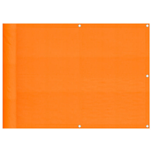 vidaXL Balcony Screen Orange 75x700 cm 100% Polyester Oxford