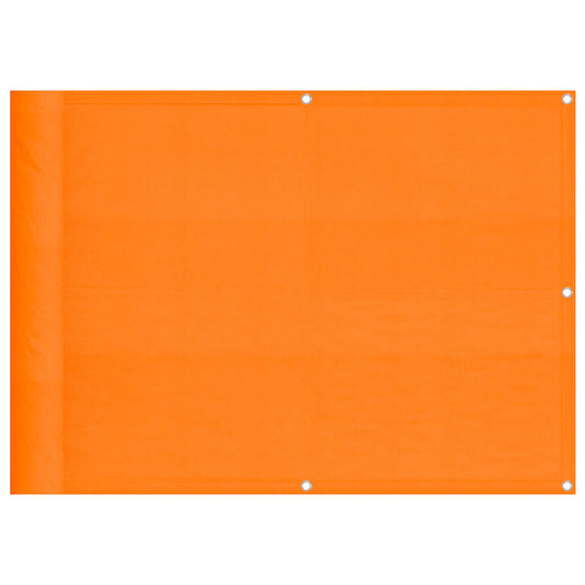 vidaXL Balcony Screen Orange 75x800 cm 100% Polyester Oxford