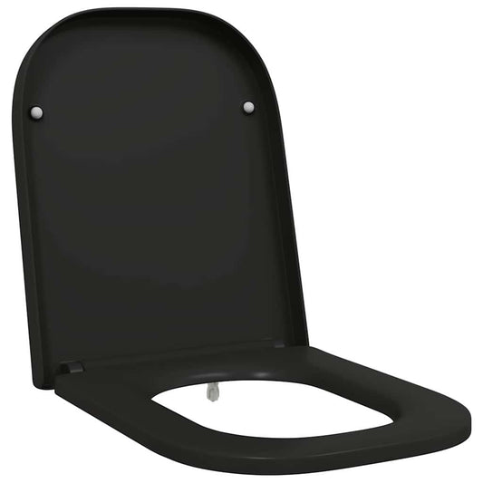 vidaXL Quick Release Toilet suitable for Seat Black 44.5 x 35 x 3.6 cm