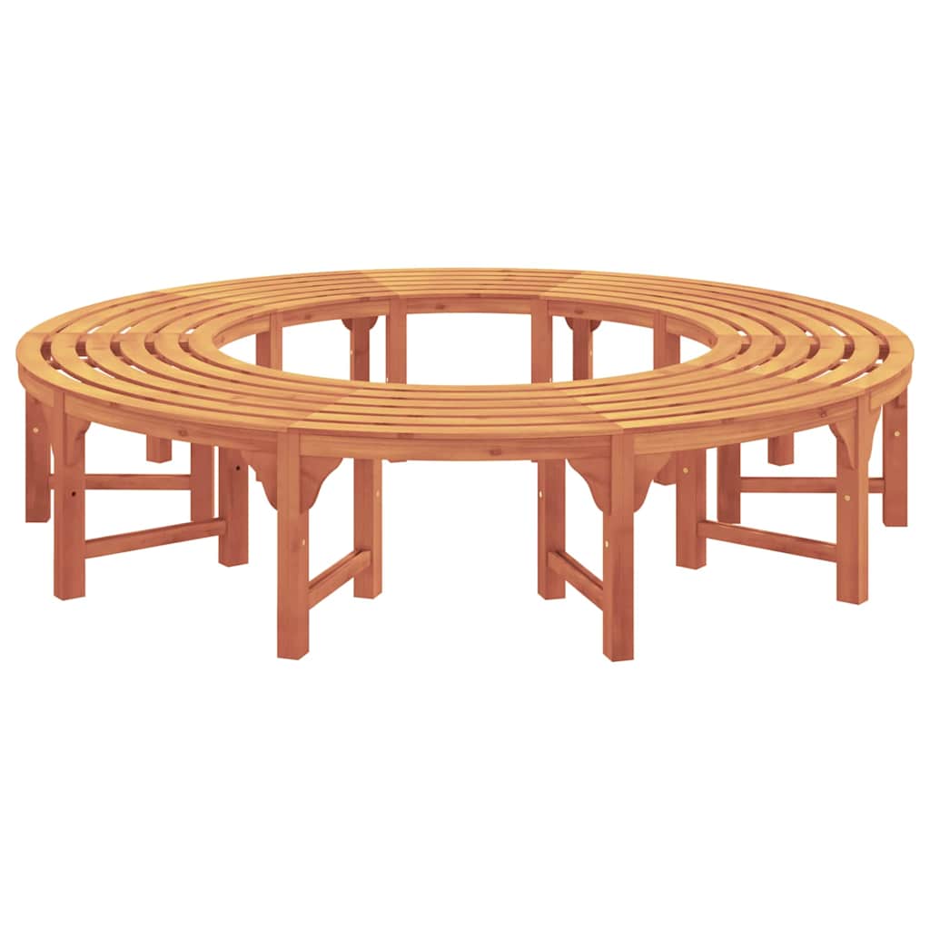vidaXL Tree Bench 8 -Seater 2 pcs 160 x 80 x 45cm Natural