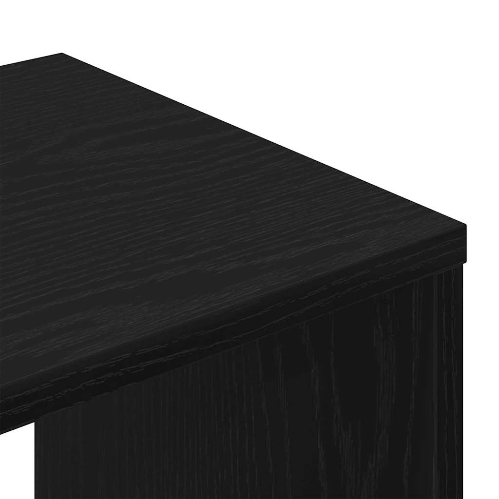 vidaXL TV Cabinet Set 3 pcs Black Oak Engineered Wood