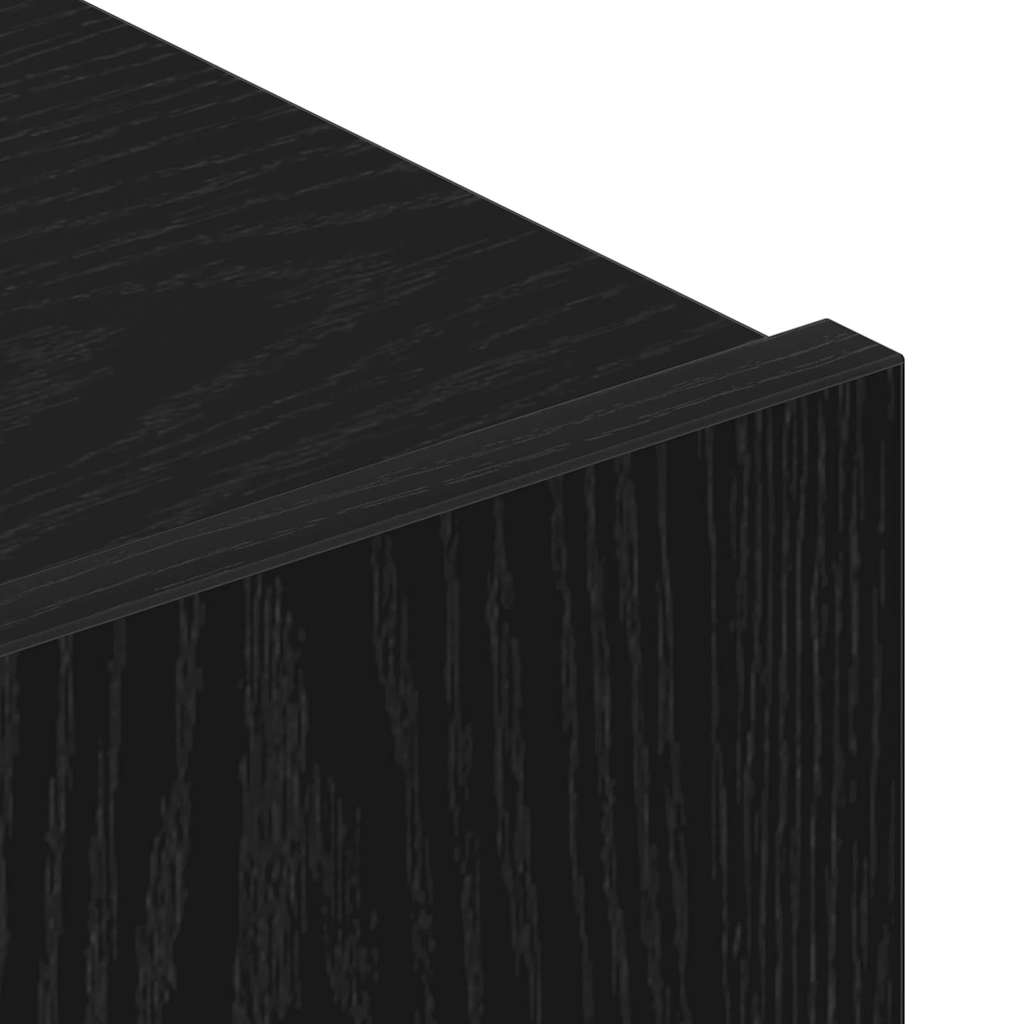 vidaXL TV Cabinet Set 7 pcs Black Oak Engineered Wood
