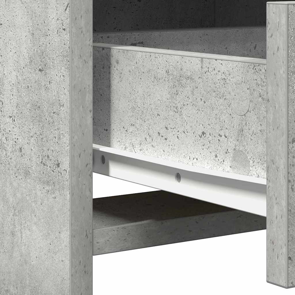 vidaXL Highboard Concrete grey 40 x 41 x 135 cm Engineered wood